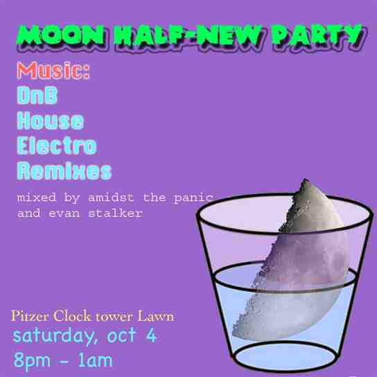 Moon Half New Party Poster